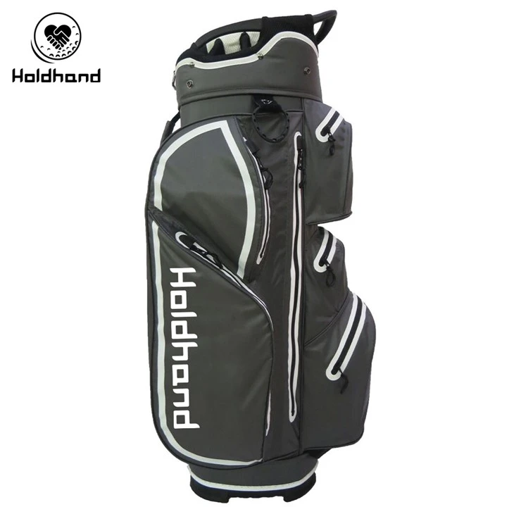Factory- qhov hluav taws xob Premium Golf Cart Bag Nrog 14-section Divider Thiab Stormproof Siv