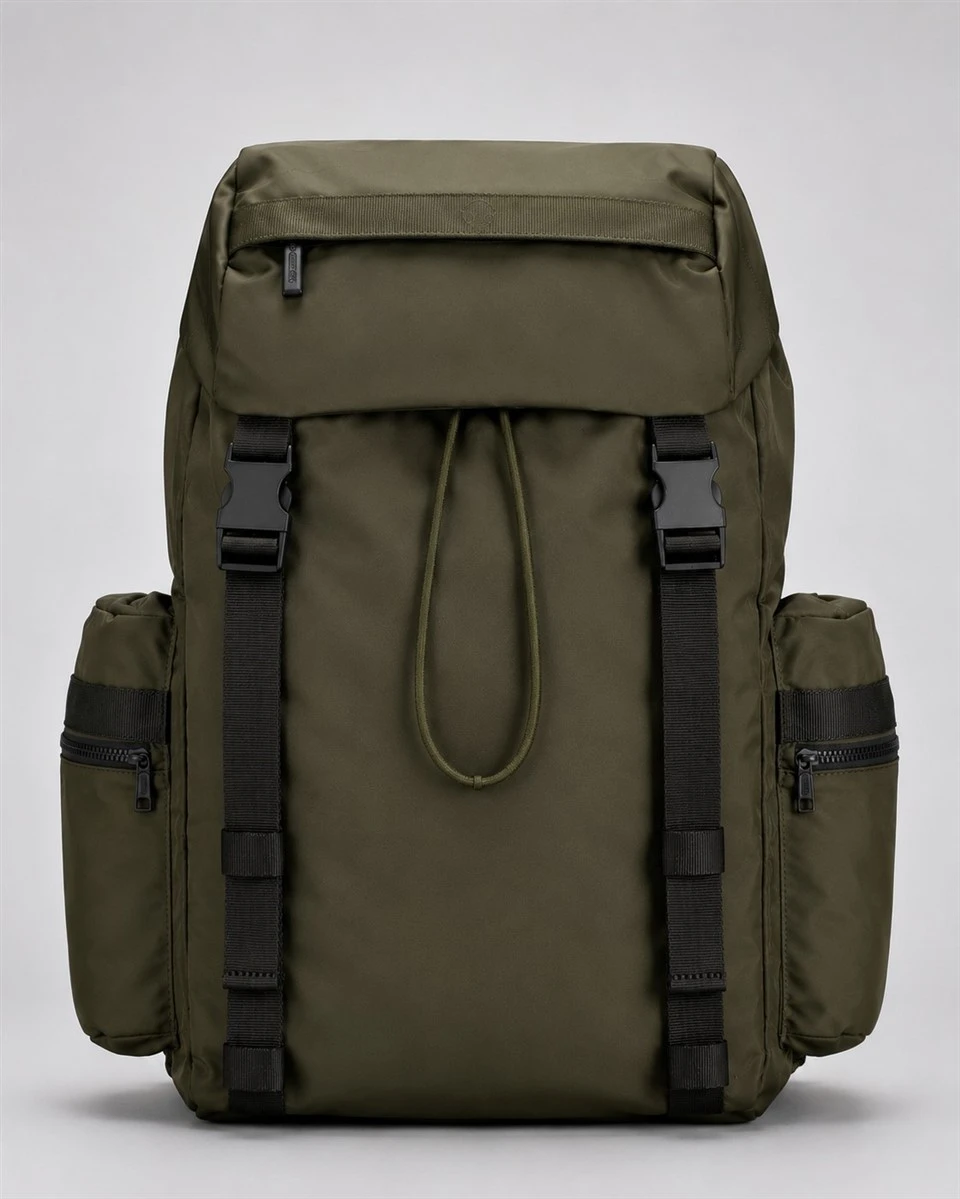 Olive Premium Rolltop Hnab