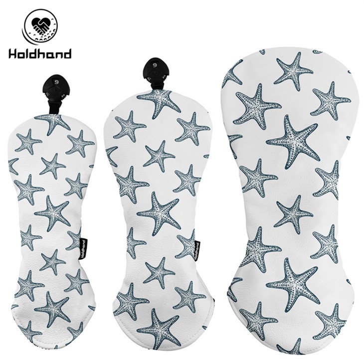 Glow-nyob rau hauv-the- Hmo ntuj tsaus ntuj Golf Headcover - High Visibility Reflective Trim