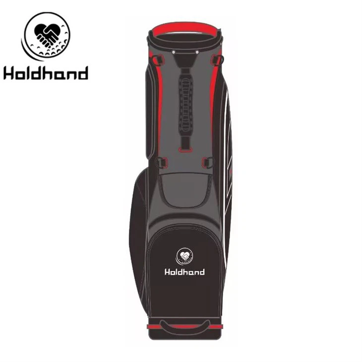 Premium Lightweight Customize OEM Pu Leather Material 14-way Golf Carry Bag factory