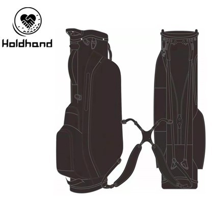 Polyester Dual Handle 7-txoj kev lag luam wholesale OEM tsim kev cai Golf Hnab Golf Stand Hnab Los ntawm Hoobkas