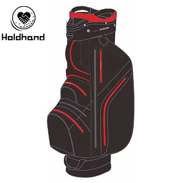 Smart Golf Transporter Muab 15-tier Club Lub Koom Haum, So, Hybrid Pocket Layout, Dej Chiller, Ergonomic Carry System, Thiab Ceev- xa Huab Cua Saib Xyuas - Txhua tus poj niam txiv neej tus qauv.