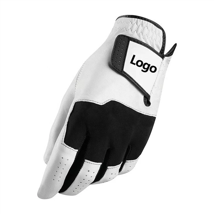 Black White Cabretta Leather High Quality All Weather Golf Gloves A Class Golf Glove