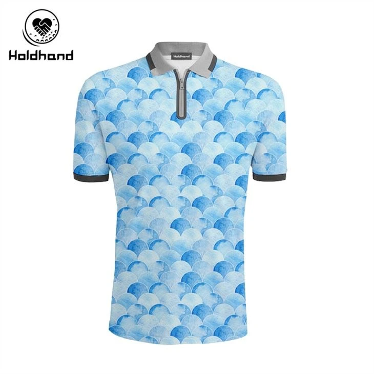 Cov Ntawv Sau Tag Nrho Tshiab Zam Geometry StyleGeometry Style HIGH QUALITY Custom Golf Polo T Shirt Rau Txiv neej